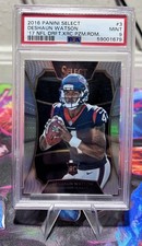 2016 Panini Select Deshaun Watson XRC SILVER ROOKIE Card #3 RC PSA 9 Mint