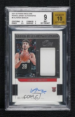 2021-22 Panini One and One Rookie Jersey 3/99 Alperen Sengun #RJ-ASG Auto RC 9p8