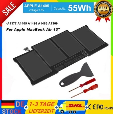 Akku Für Apple MacBook Air 13'' A1369 2011 A1466 2012 2013-2015 A1405 A1496 55Wh