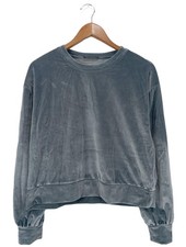 ZARA Felpa Donna Tuta da ginnastica Taglia IT 42 grigio chiaro stile casual