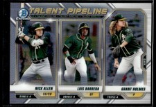 2021 Bowman Talent Pipeline Luis Barrera/Nick Allen/Grant Holmes Oakland