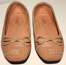 G C Womens 39/8.5 Pale Pink Ballerina Flats....New