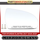 Passenger RH Mirror Glass for Hyundai Elantra 2017-2020 with Manual Glass Adjust