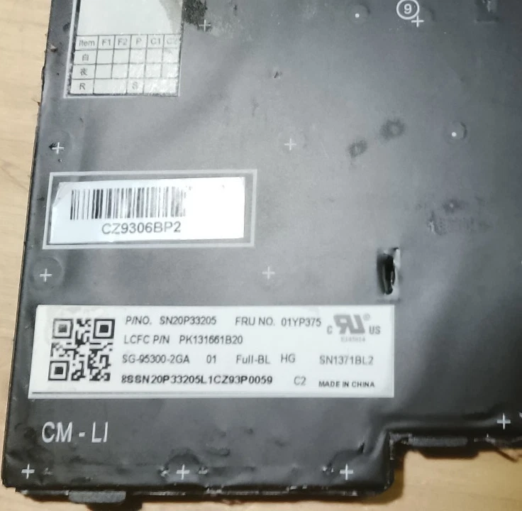 Clavier Rétroéclairé Qwertz Hongrois   pour Lenovo Thinkpad T480S/T490/T495/L480 - Photo 3/3