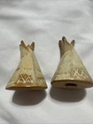 Vintage Frankoma Tan Teepee Salt And Pepper Shaker