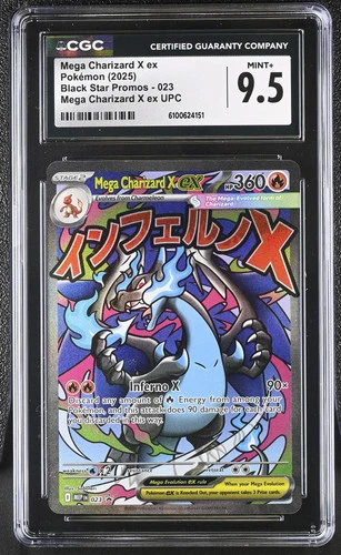 2025 Pokemon Black Star Promos Mega Charizard X ex CGC 9.5 #023
