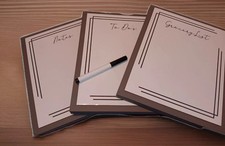 Dry Erase Boards  1 Marker, Set of 3 Organization at Home/Work or Great Gifts 