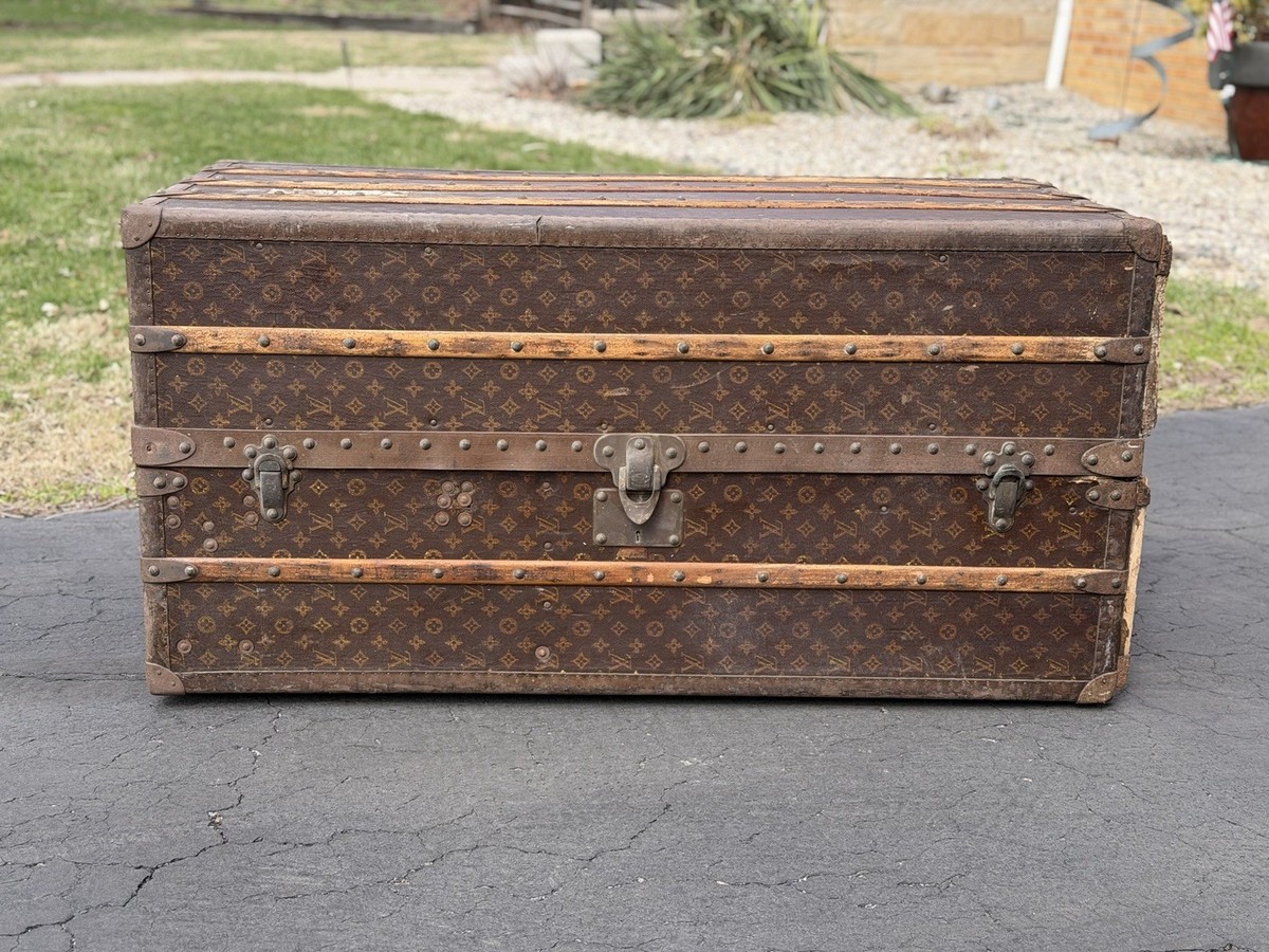 LOUIS VUITTON vintageモノグラム・トランク Louis Vuitton Monogram Wardrobe Steamer Trunk Antique Travel