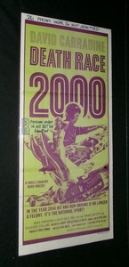Original Australian Daybill DEATHRACE 2000 David Carradine SYLVESTER STALLONE