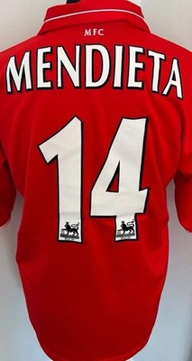 MIDDLESBROUGH CARLING CUP FINAL SHIRT 2004 (L) VINTAGE ORIGINAL ERREA SHIRT
