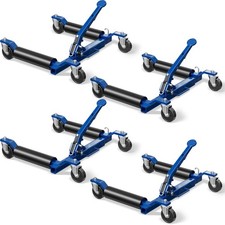 Car Dolly Jack Set Of 4 Mechanical 1500-lbs Wheel Dolly For Vehicle Position