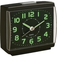 Large Glow-in-the-Dark Alarm Clock,Easy Read, Silent Quartz Movement, Big Digits