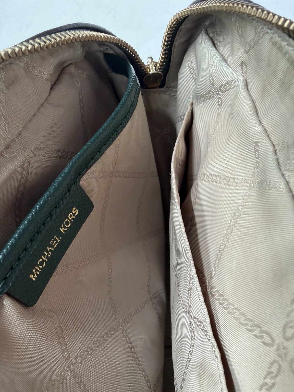 Michael Kors Women's Jet Set Crossbody -green thumbnail 5