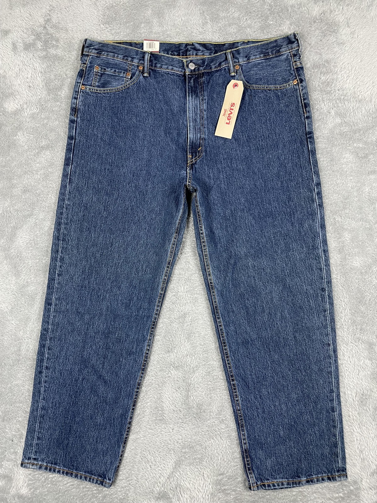 Levis 550 Jeans Mens 44x30 Blue Medium Wash Relaxed Fit Tapered Denim Big Tall