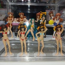 The Melancholy of Haruhi Suzumiya Girls Figure lot of 13 Set sale swimsuit ver.