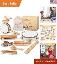 Montessori-Inspired Musical Instruments for Kids - Safe Wooden Toys for Ages 3-9