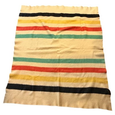 Vintage 60s JC Penny Polar Star Golden Dawn 100% Wool Striped