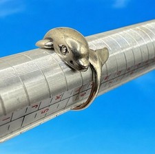 Kabana Sterling Silver Dolphin Ring Size 6 J00