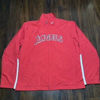 MLB Los Angeles Anaheim LA Angels Nike Pullover Windbreaker Jacket Full Zip XL