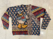 Donald Duck Knit Sweater Oversized 3XL Cartoon Graphic Women  s