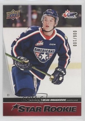 2021 Upper Deck CHL 2020-21 Star Rookies Exclusives 6/100 Lukas Dragicevic 00jz