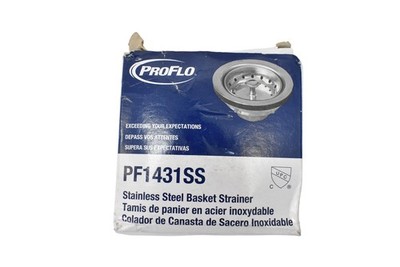 PROFLO PF1431SS Stainless Steel Basket Strainer Kitchen Sink Drain Assembly