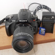 Sony Alpha A230 10MP Digital SLR Camera W 18-55mm Lens Kit TESTED W charger