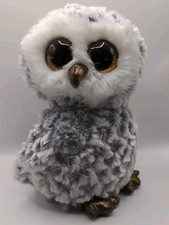 TY Beanie Boos OWLETTE THE GRAY OWL W/ BIG EYES 9" PLUSH STUFFED ANIMAL Toy