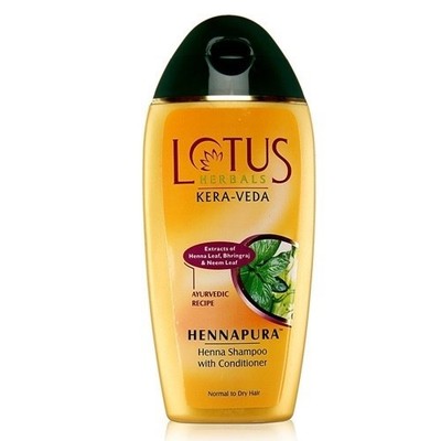 Lotus Herbals Kera-Veda Hennapura Henna Shampoo with Conditioner 200 ML.