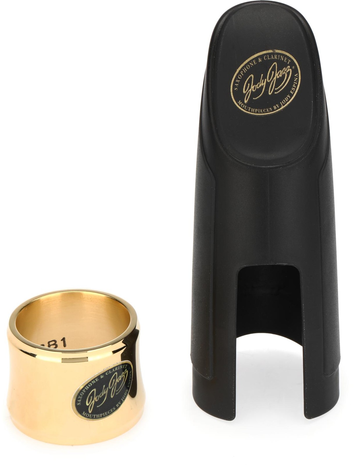 Лигатура JodyJazz HRB1 Power Ring с колпачком для баритон-саксофона из твердой резины 20590₽