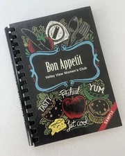 Bon Appetit Ringbound CookBook Valley View Women's Club Anytown, USA Sample 2013