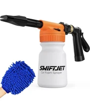 SwiftJet Car Wash Foam Gun Kit w/Microfiber Mitt Garden Hose Foam Sprayer
