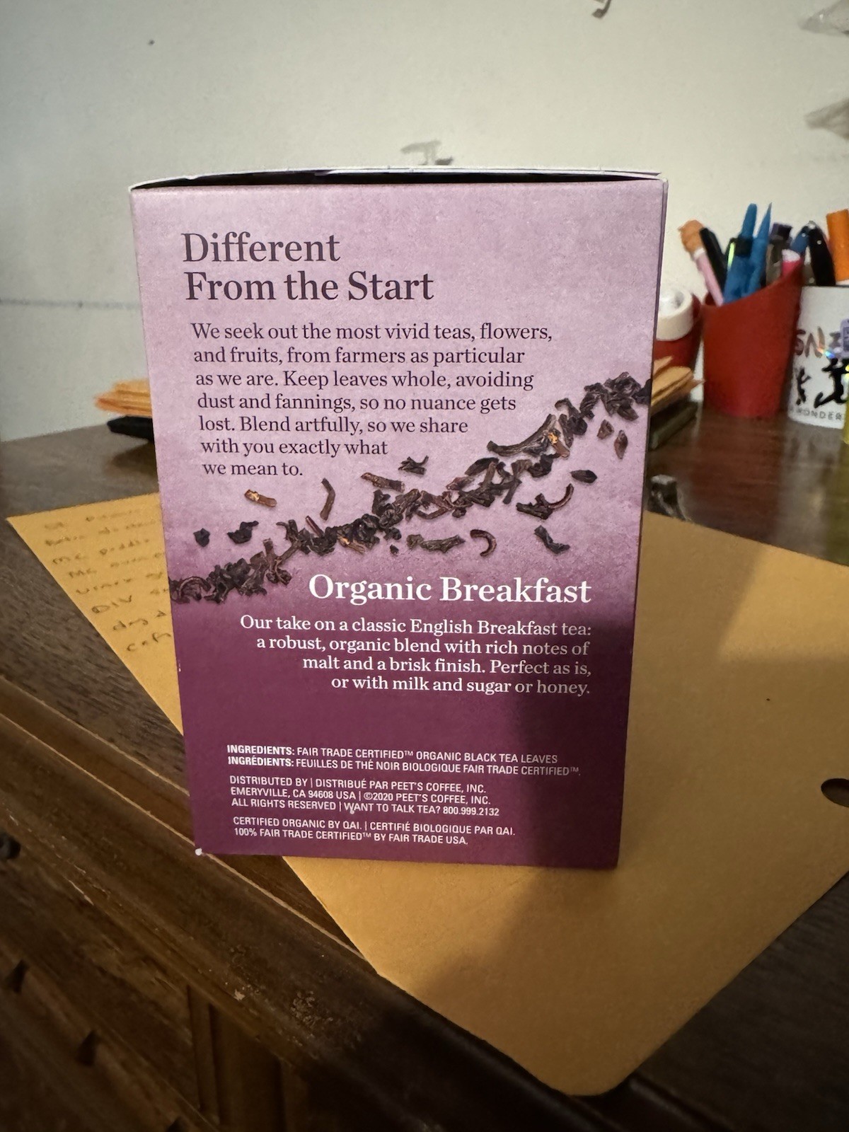 Mighty Leaf - Organic Breakfast  Tea - 2 Boxes (15 Bags Each)