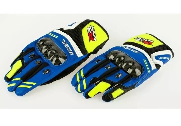 Gants Cuir Moto GSXR Homme Équipement Motocycliste Sport Racing
