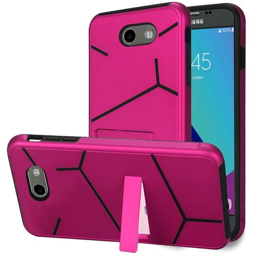 GSA Helix Hybrid Case for Samsung Galaxy J3 (2017) - Hot Pink/Black - Picture 1 of 1