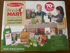 Melissa And Doug Fresh Mart Grocery Store Play Food Companion Set 70 Pieces NEW