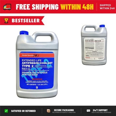 Honda Type 2 Blue Antifreeze Coolant 50/50 Pre-Mixed 1 Gallon