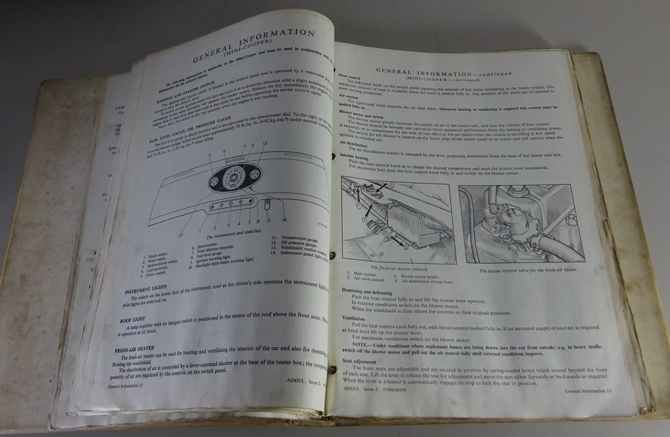 Manual De Taller BMC Morris Mini Minor / Cooper / Traveller De 1962 - Imagen 3 de 4