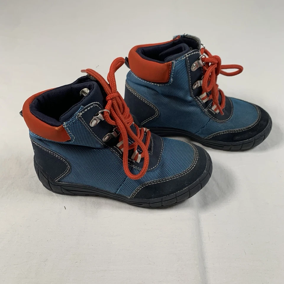 GYMBOREE SNOW LEGEND Talla 12 AZUL Botas de Senderismo Con Cordones Usadas en Excelente Condición Suela de Goma Foto 2 de 4