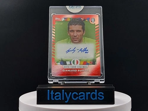 2024 TOPPS PLATINUM JOSE MOURINHO CURATED GIANLUIGI BUFFON AUTO PINK 01/10