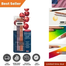 Professional Blender and Burnisher Pencil Set with Sharpener & Eraser Included