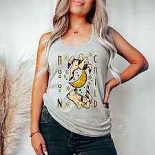 Witchy Moon Child Women's Racerback Tank Top | Crescent Moon