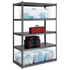 Gorilla 5-Shelf Heavy Duty Z-Beam Steel Shelv...