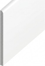 White uPVC Flat Soffit Board 125mm - 1m to 2m
