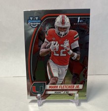 2024 Bowman Chrome U Mark Fletcher Jr. 1st Bowman Base!! University Of Miami!!