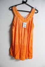 Tamsy Womens Boho Hippie Sun Dress - Orange - Small Medium NEW (j67)