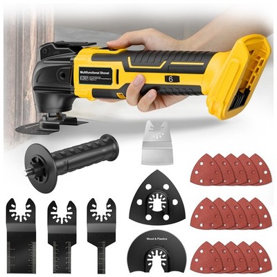 Cordless Oscillating Tool for Dewalt 20V Battery,6 Variable Speed Brushless-M...