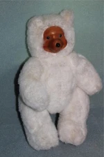 Applause Robert Raikes 11" White Teddy Bear 17010 TERRY (Wooden Face) 1988