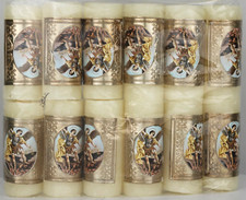 San Miguel Arcángel Mini Cirio 3" x 1" 3/8 Set De 12 Piezas San Miguel Arcángel