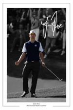 JUSTIN ROSE GOLF SIGNED AUTOGRAPH PHOTO 2012 RYDER CUP
